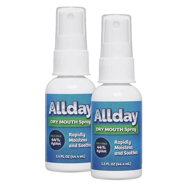 Allday Dry Mouth Spray - Mild Mint - 1.5 fl oz - 2pk